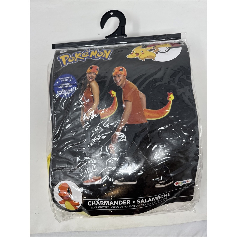 Pokemon Charmander Costume Accessory Kit | 14+ Halloween Charizard Orange Yellow